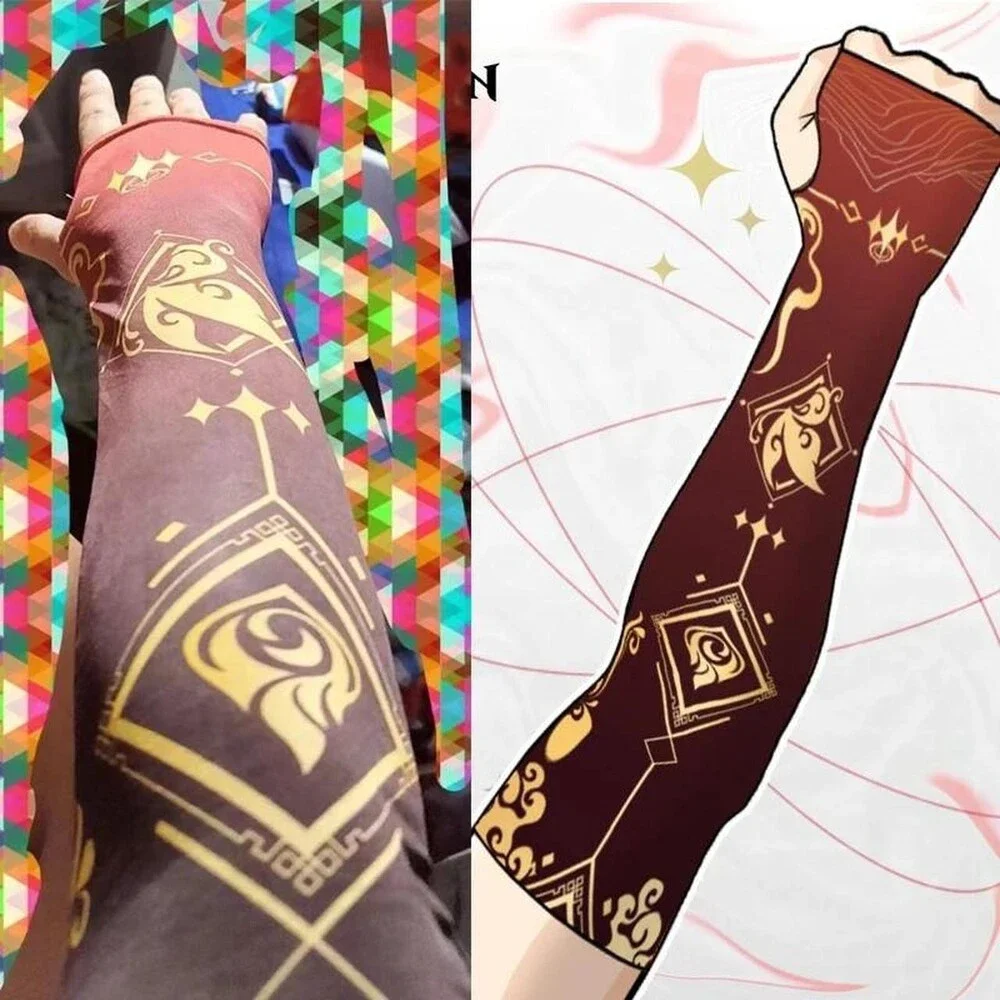 Game Impact Arm Sleeves Ice 4 D 7 F